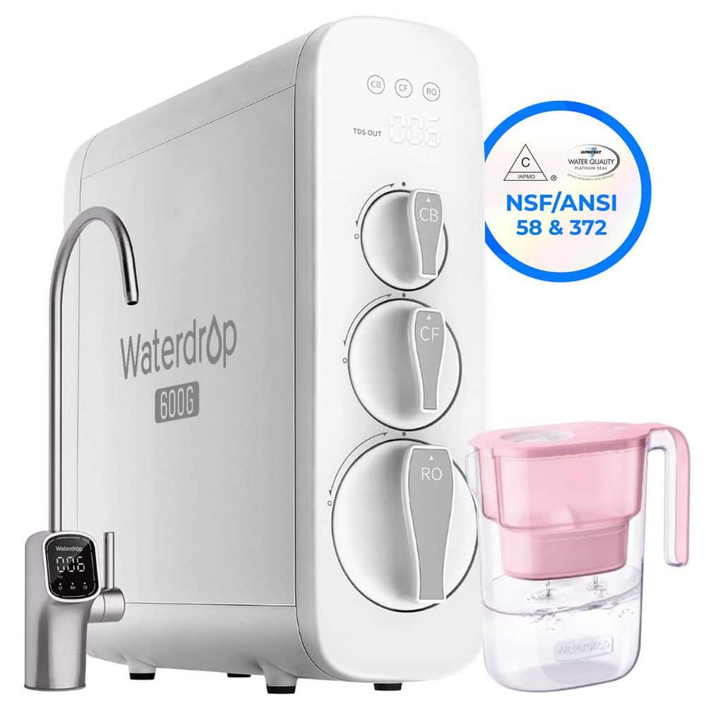 G3 8-Stage RO Reverse Osmosis System NSF Certified Free Elfin Water Filter Pitcher 7-Cup Reduces Chlorine and PFOA/PFOS price history on PriceWatchPro