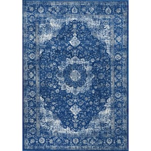 Verona Vintage Persian Dark Blue Doormat 2 ft. x 3 ft.  Area Rug