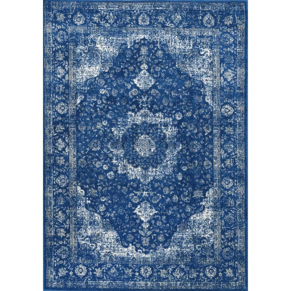 nuLOOM Verona Vintage Persian Dark Blue 4 ft. x 6 ft. Area Rug