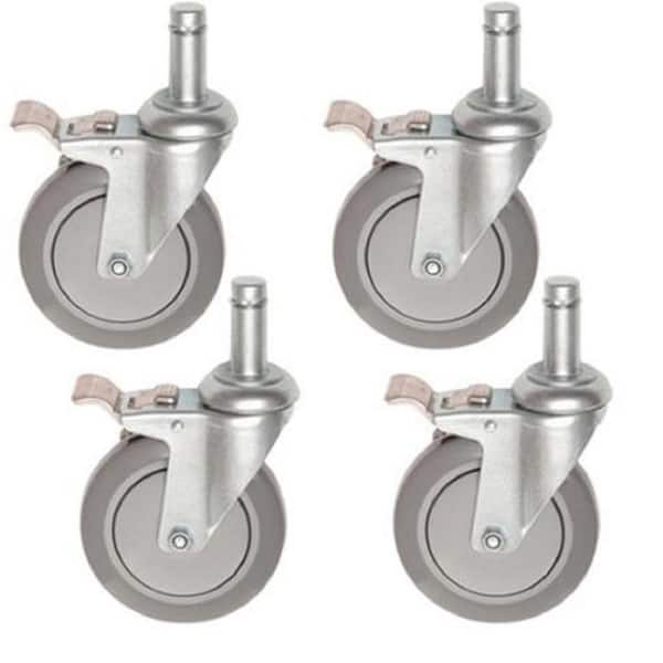 HDX 5 in. Heavy Duty Industrial Stem Casters (4-Pack)