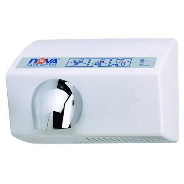 Nova 5 White Cast Aluminum Automatic Electric Hand Dryer