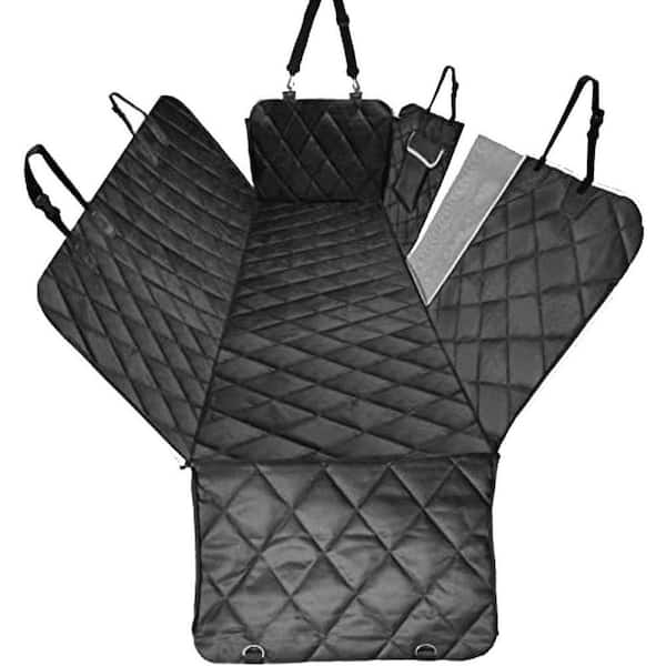 Universal Waterproof Dog Car Seat Cover with Mesh Window and Storage Pocket