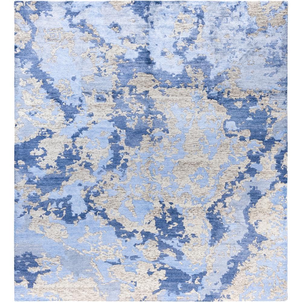 Modern-Contemporary Ivory 9 X 12 Hand-Knotted Silk Wool Indoor Area Rug price history on PriceWatchPro