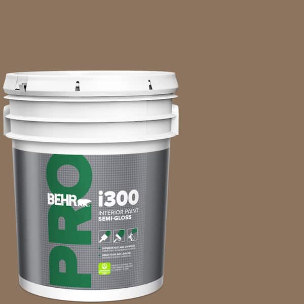 BEHR PRO 5 gal. #N260-6 Outdoor Cafe Semi-Gloss Interior Paint