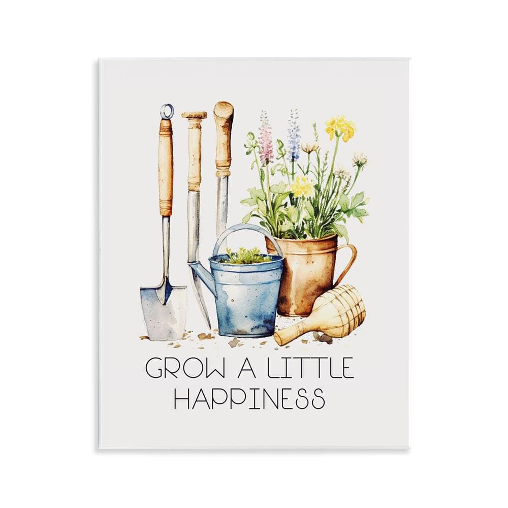 Grow Happiness Gardening by Karen Smith Unframed Nature Graphic Art Print 14 in. x 11 in. price history on PriceWatchPro