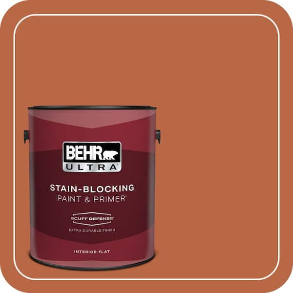 BEHR ULTRA 1 gal. Home Decorators Collection #HDC-FL15-01 Pumpkin Drizzle Extra Durable Flat Interior Paint & Primer
