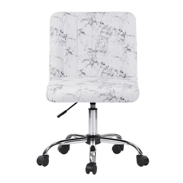 white modern task chair