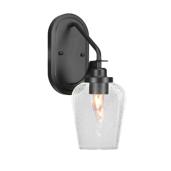 Unbranded Monroe 1-Light Matte Black Wall Sconce