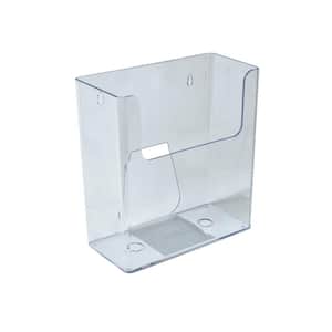 Acrylic Desktop Or Wall Mount Deep File Holder, Clear (4-Pack)