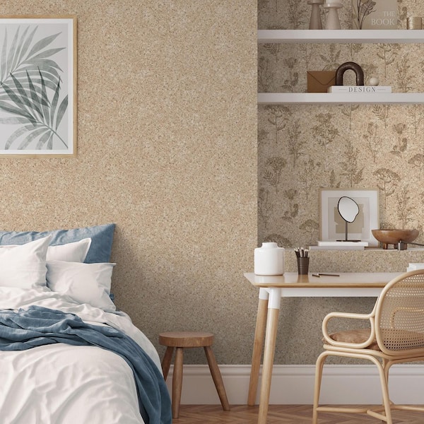 Zen Collection Orange/Brown Bamboo Screen Stripe Sheen Finish Non