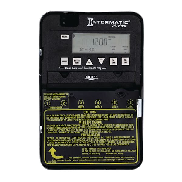 Intermatic 30 Amp 24-Hour 2xSPST 2-Circuit Electronic Time Switch