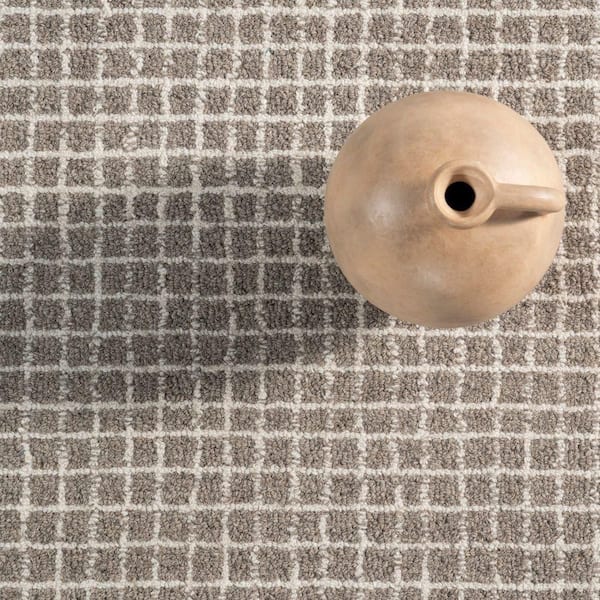 RUGS USA Melrose Checked Grey 8 ft. x 8 ft. Indoor Area Rug