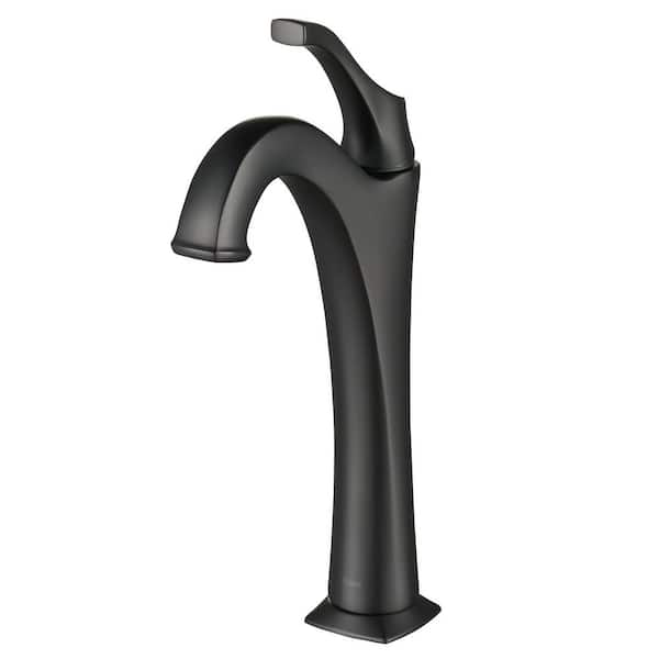 Arlo Single Handle Vessel Sink Faucet in Matte Black