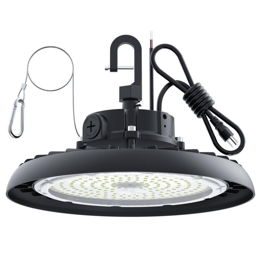 11.4 in. Black Integrated LED UFO High Bay Light 43200 Lumens 6000K Daylight (1-Pack) price history on PriceWatchPro
