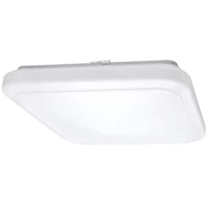 16 in. Square Dimmable Integrated LED Flush Mount Ceiling Light 1600 Lumens 4000K Bright White