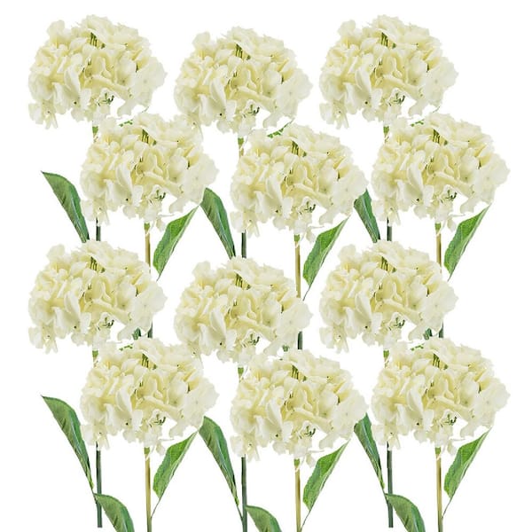 A & B Home 34 in. Beige Artificial Assorted Flowers Floral Arrangements