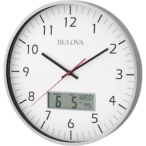 14 in. H x 14 in. W Round Wall Clock