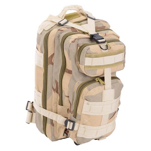 Cisvio Outdoor 17 in. Three Sand Camo Backpack Military Tactical