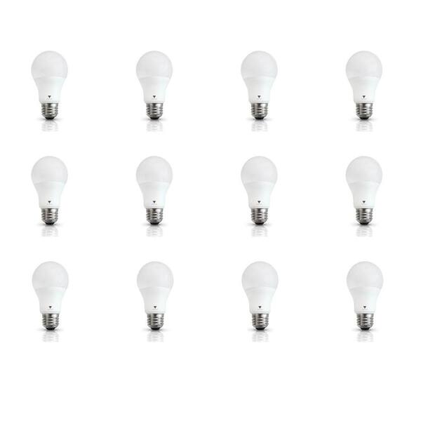 TriGlow 60-Watt Equivalent A19 Dimmable LED Light Bulb Warm White (12-Pack)