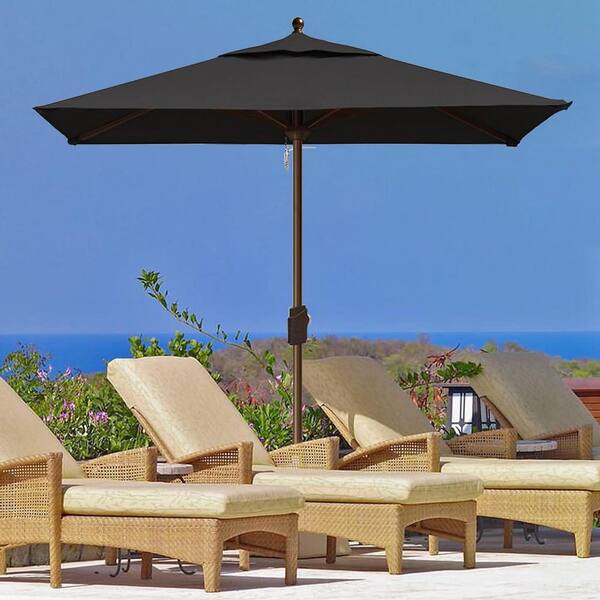 abba patio umbrella base 7.5FT Lyon Outdoor Patio Outdoor Table Umbrella with Push Button Tilt and Crank Market Umbrella 6 Sturdy Ribs UV Protection Waterproof for Garden Deck Backyard Pool Grey big travel bag designed to resist wear Color:DRESS BLUE NEW $430 Burton C02