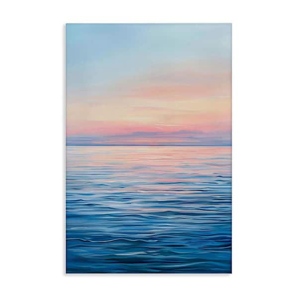 Stupell Industries Sunrise over Ocean Gradient by LSR Design Studio Unframed Nature Graphic Art Print 30 in. x 20 in.