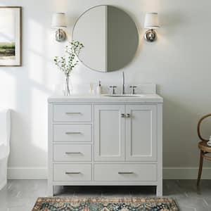 42 inch bathroom vanity store with right offset sink