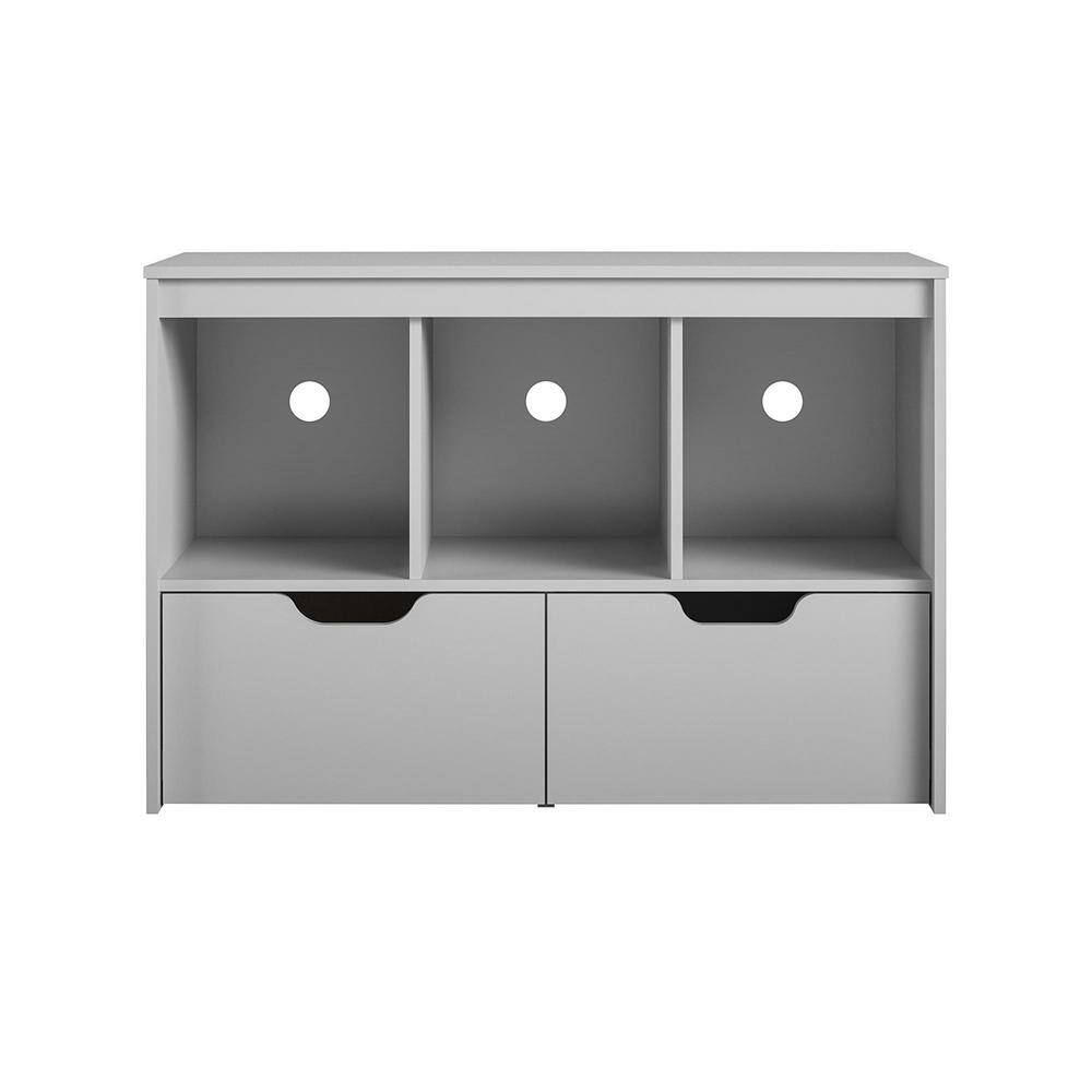 Lauren Kids Dove Gray Toy Storage Cube with Drawers