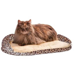 Kitty Sill Deluxe Small Leopard Window Sill Cat Seat with Bolster