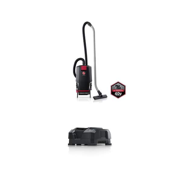 HVRPWR 40V Commercial Cordless HEPA Filter Backpack Vacuum and Fast Charger Combo