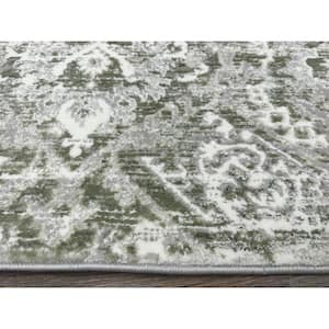 Green 3 ft. x 5 ft. Livigno 1244 Transitional Abstract Area Rug
