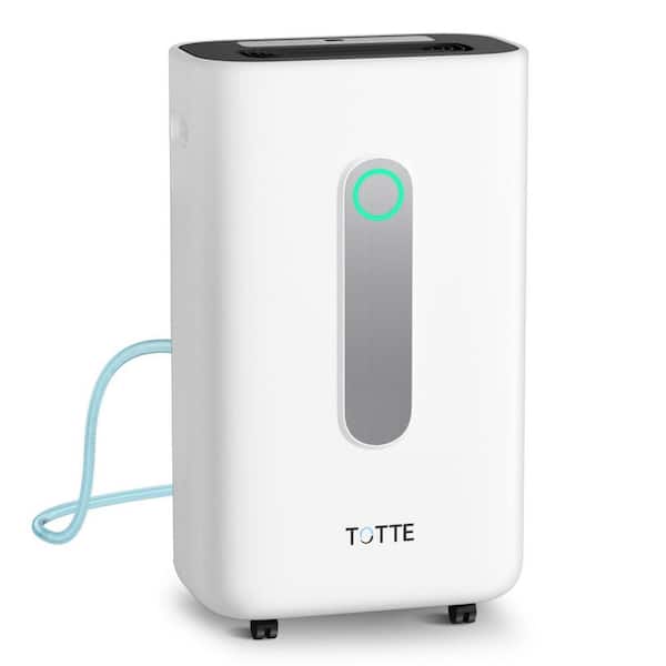 JINJUNYE 50 pt. 4500 sq. ft. Dehumidifier in White with Bucket, Auto Drain Hose and 24H Timer