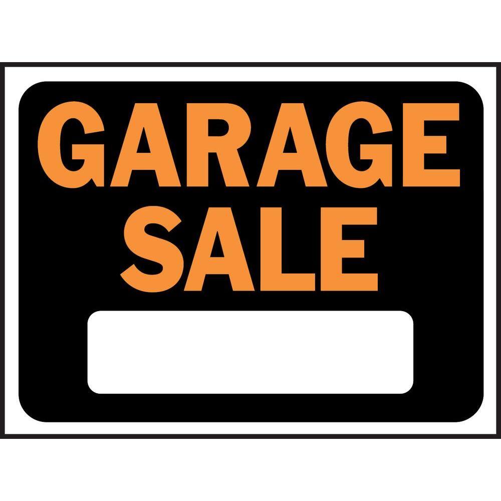 HY-KO 9 in. x 12 in. Plastic Garage Sale Sign 3023 - The Home Depot