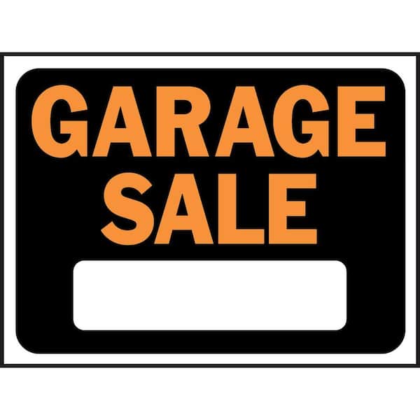 HY-KO 9 in. x 12 in. Plastic Garage Sale Sign