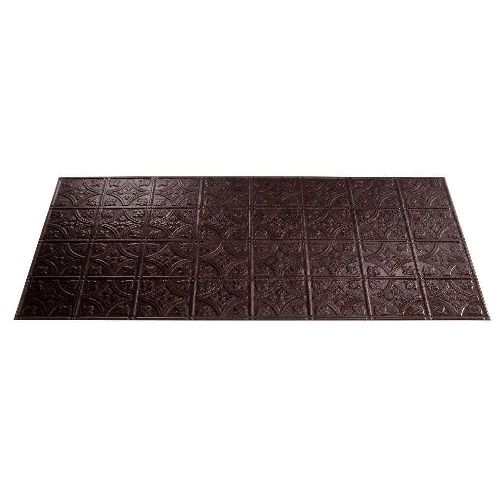 Smoked Pewter 2ft x 4ft Decorative Vinyl Ceiling Panels (5 Pack)