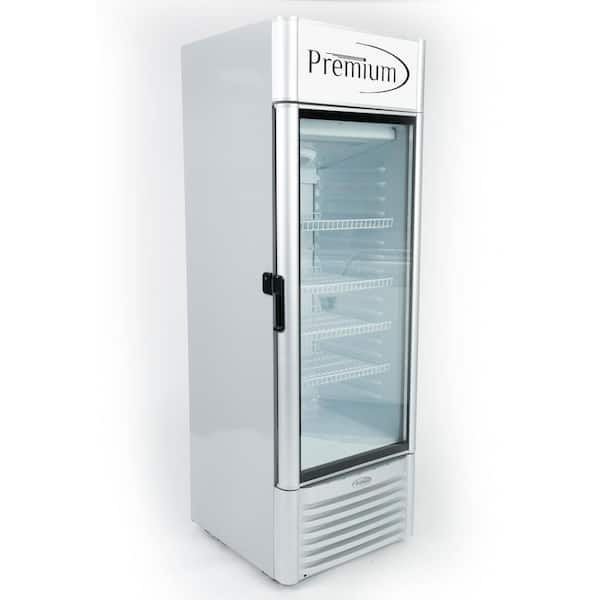 Premium 9 0 Cu Ft Single Door Commercial Refrigerator Beverage Cooler In Gray Prf90dx The Home Depot