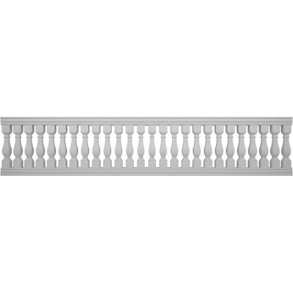Ekena Millwork Fiberthane Arcadian Balustrade 192 in. L x 42 in. H Fiberglass Railing Kit