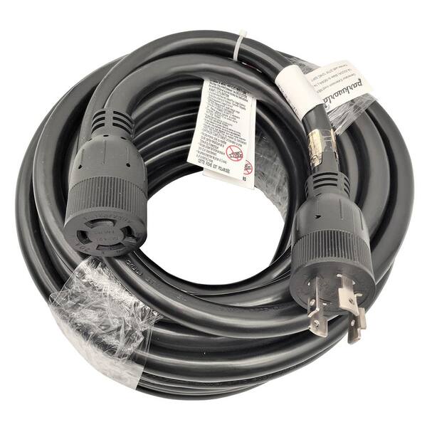 Coleman Cable 01919 50-Amp Generator Extension Cord - 100 Foot, Twist-Lock Plug