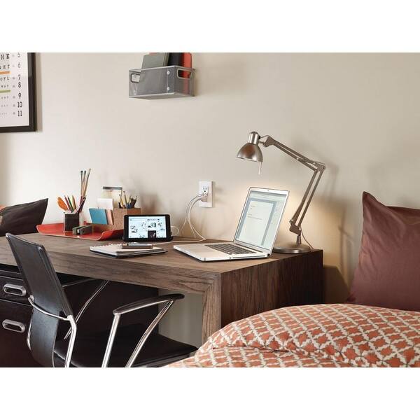 Leviton      3.6A USB Dual Type A In-Wall Charger with 15 Amp Tamper-Resistant Outlets, Black