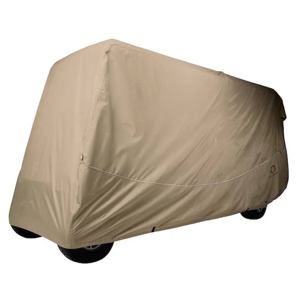 Classic Accessories Fairway Extra-Long Roof Golf Car Quick-Fit Cover Khaki