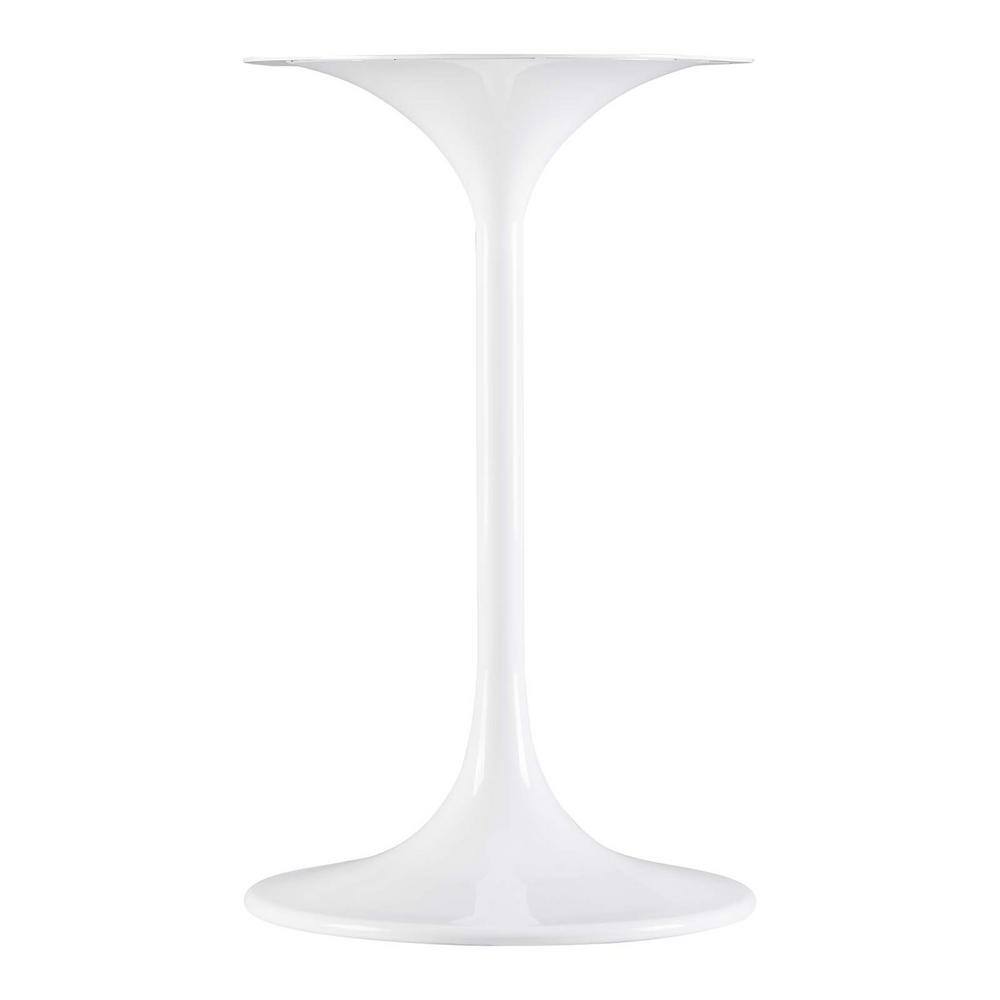 Lippa 20 in. Wood Round Side Table in White White - thumbnail 5