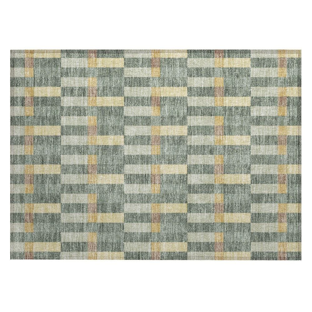 Chantille Machine Washable Indoor/Outdoor Abstract ACN2548 Basil 2 ft. x 3 ft. Accent Rug price history on PriceWatchPro