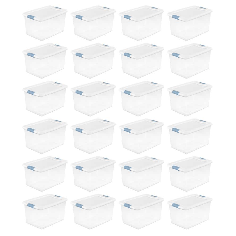 reviews-for-sterilite-64-quart-latching-plastic-storage-box-clear-w