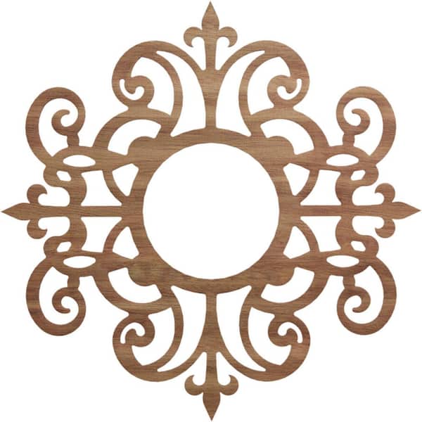 Ekena Millwork 0.25 in. x 40 in. x 40 in. Wood Medallion Moulding