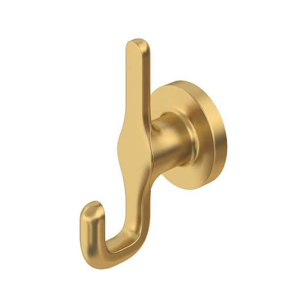 Studio S J-Hook Double Robe/Towel Hook in Brushed Cool Sunrise
