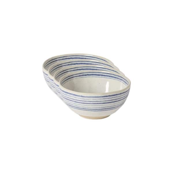 CASAFINA Nantucket 23 fl. oz. White Stoneware Cereal Bowl (Set of 4)