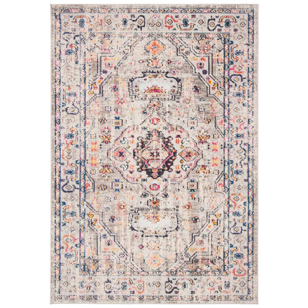 Easy-Care Gray Synthetic 4' x 6' Flat Woven Accent Rug