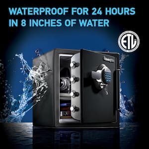1.2 cu. ft. Fireproof & Waterproof Safe with Digital Combination Lock
