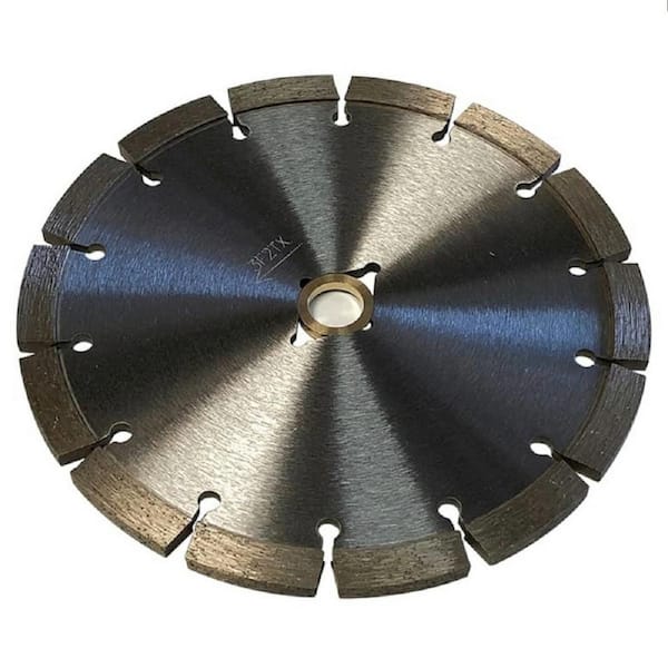 EDiamondTools 8 in. Diamond Tuck Point Blades For Mortar, 1/4 in. Tuck Width, Single Blade, 7/8"-5/8" Non-Threaded Arbor