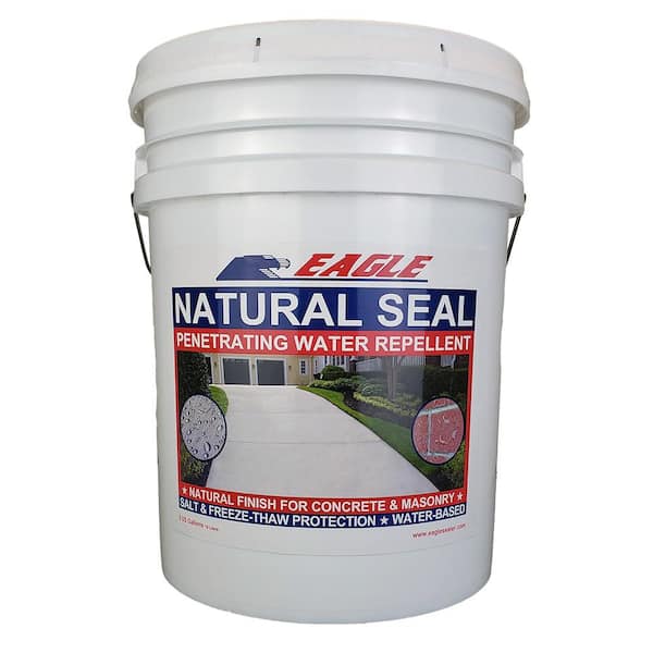 Eagle 5 Gal. Natural Seal Penetrating Clear Water-Based Concrete and Masonry Water Repellant Sealer and Salt Repellant