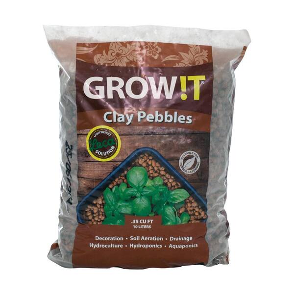 Hydrofarm PLANT!T 8 mm to 16 mm 10 l Stable pH Soil Aeration Clay Pebbles  GMC10L - The Home Depot